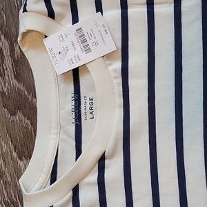 J. Crew Slim Washed Striped Tank